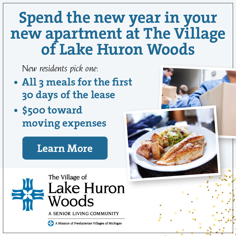 PVM Lake Huron Woods New Years Modal ad