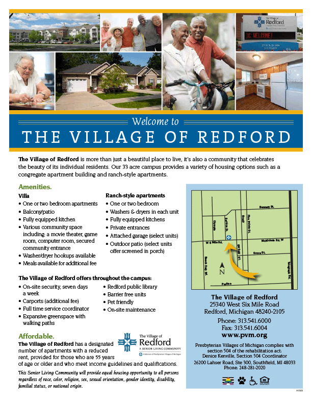 village of redford flyer